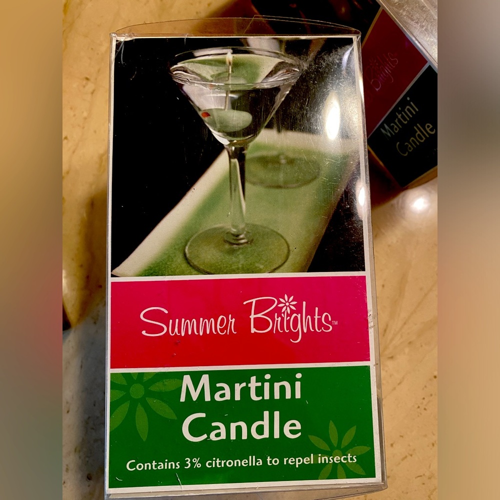 🍸4 Martini Gel Wax Candles🍸